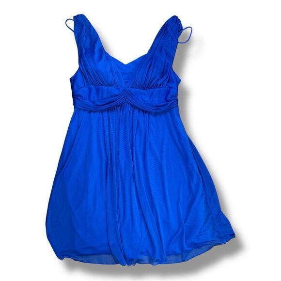 DFI Los Angeles Royal Blue Sweetheart Mini Goddess Dress Sz 2X - Picture 1 of 10